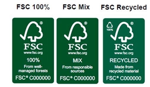 FSC label large roll