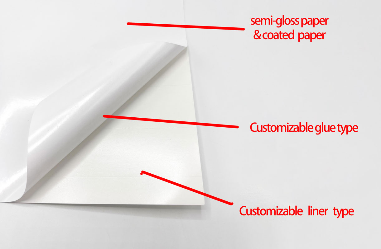 what is semi gloss paper - label material-yuehele