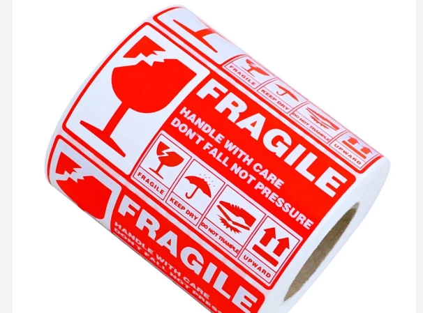 Fragile paper label