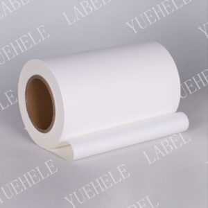 Coated 50μ matt white PET 80g glassine linear