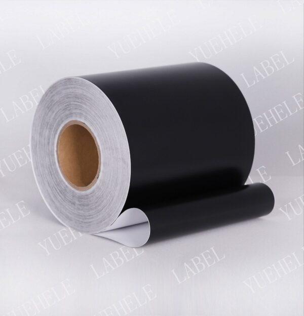 Coated 50μ black PET 80g glassine linear