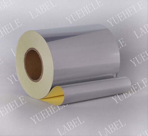 50μm light silver BOPP/water glue/60g yellow glassine