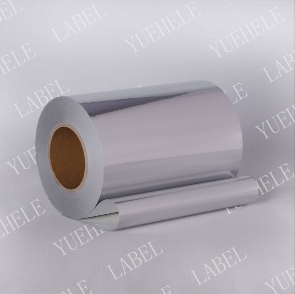 80μm Gloss silver inkjet gloss silver PET/water base/80gsm White glassine