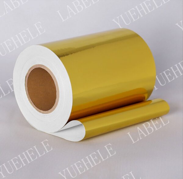 80gsm Gloss golden paper/water base/60gsm White glassine