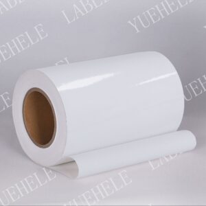 Coated 50μ gloss white PET 80g glassine linear