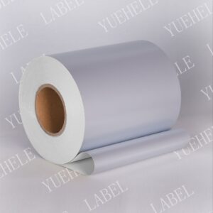 80μm Matt silver inkjet matt silver PET/water glue/80g white glassine