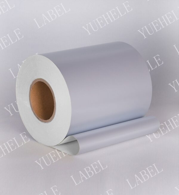 80gsm Matt silver paper/Hotmelt glue/60gsm White glassine