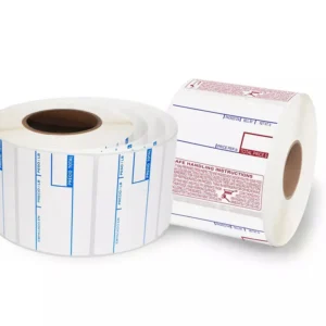 Supermarket barcode label