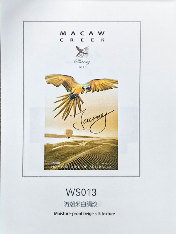 Moisture-proof beige silk texture（Wine label material）